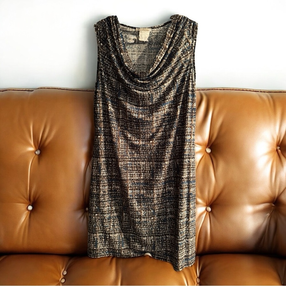 Elegant Black and Gold Midi Dress